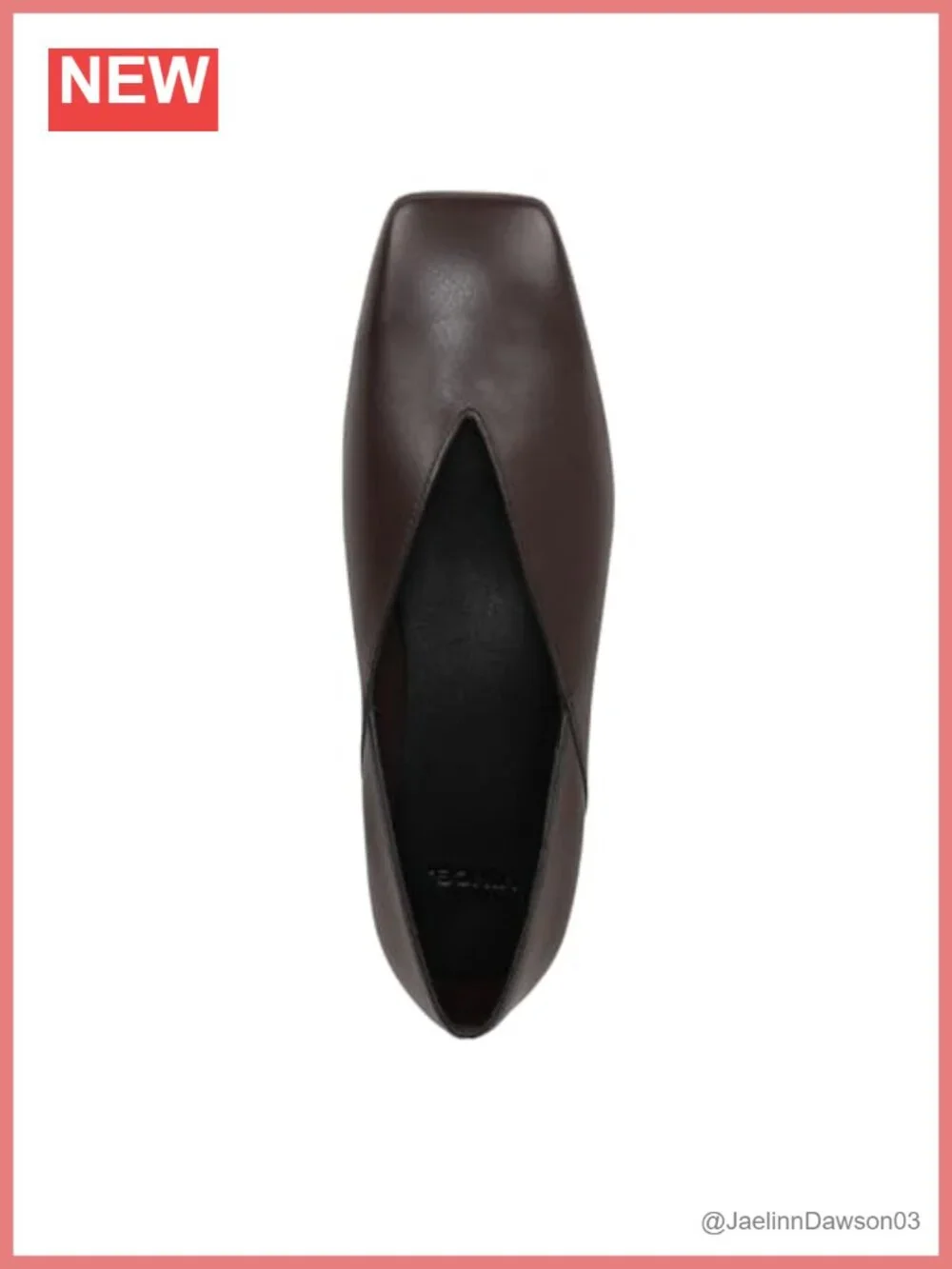 Vince Ankle Bootie Square Toe Leather Lining Low Heel Pull On